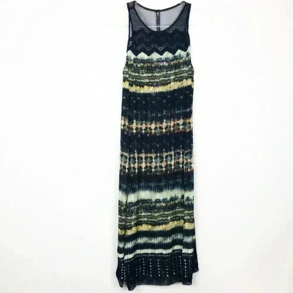 Anthropologie Tryb Metallic Stripe Dress - Picture 1 of 7